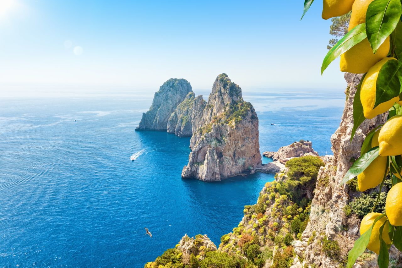 Island of Capri in Italy